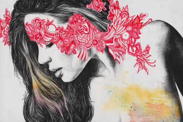 "Conceptual Romance" başlıklı Resim Marco Paludet tarafından, Orijinal sanat, Grafit