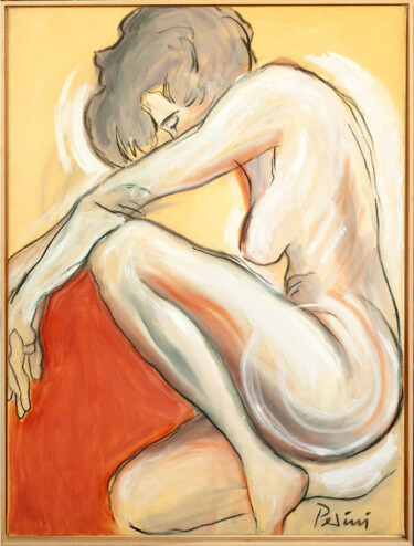 Painting titled "Nude_2" by Marco Perini, Original Artwork, Oil