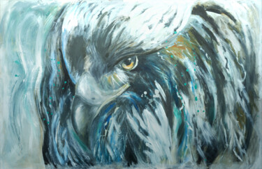 Картина под названием "Adler" - Marco Perini, Подлинное произведение искусства, Масло Установлен на Деревянная рама для носи…