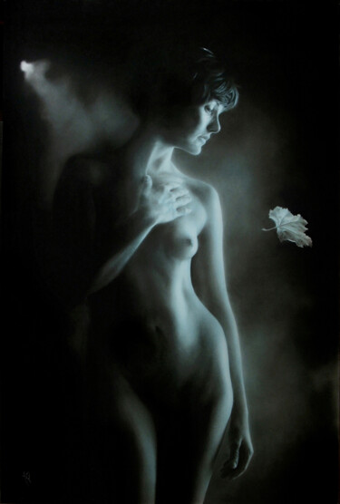 Drawing titled "APPARENZA" by Marco Tidu, Original Artwork, Charcoal