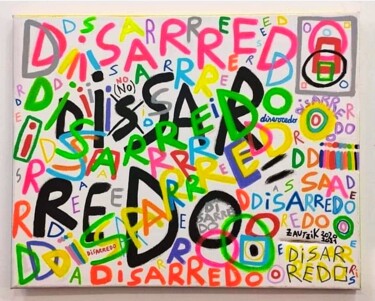 Painting titled "DISARREDO n.2" by Marco Zautzik, Original Artwork, Acrylic