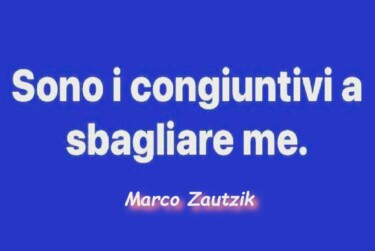 「Sono i congiuntivi…」というタイトルのデジタルアーツ Marco Zautzikによって, オリジナルのアートワーク, デジタルコラージュ