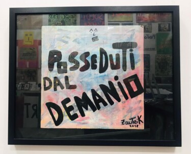 Painting titled "Posseduti dal deman…" by Marco Zautzik, Original Artwork, Acrylic