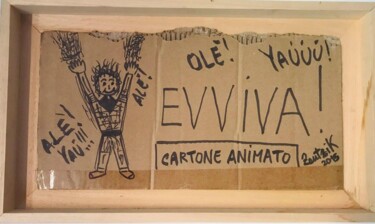 Zeichnungen mit dem Titel "Cartoni animati" von Marco Zautzik, Original-Kunstwerk, Marker