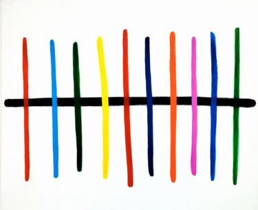 Malerei mit dem Titel "L'equilibrio" von Marco Zautzik, Original-Kunstwerk, Acryl