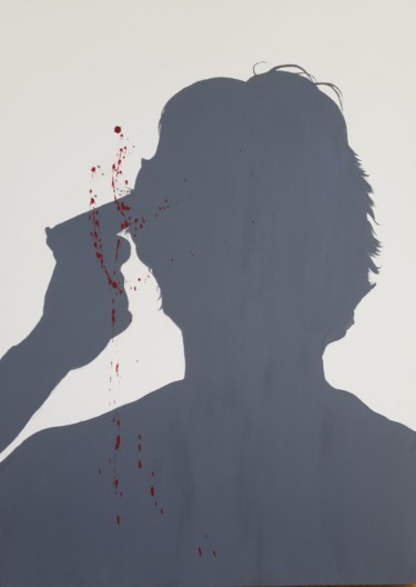 Ζωγραφική με τίτλο "Suicidio" από Marco Aurelio Zerilli, Αυθεντικά έργα τέχνης, Ακρυλικό