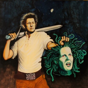 Malerei mit dem Titel "The miner's revenge" von Marco Boscani, Original-Kunstwerk, Acryl