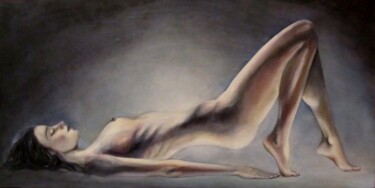 Painting titled "verso" by Tyler Durden, Original Artwork, Oil