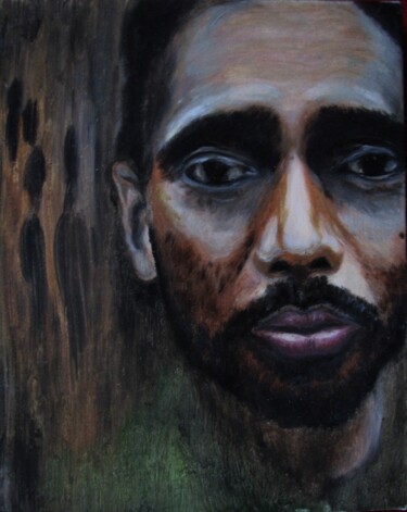 Peinture intitulée "migrants" par Tyler Durden, Œuvre d'art originale, Huile Monté sur Châssis en bois