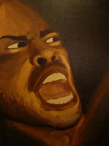 Pintura intitulada "anger" por Tyler Durden, Obras de arte originais, Óleo