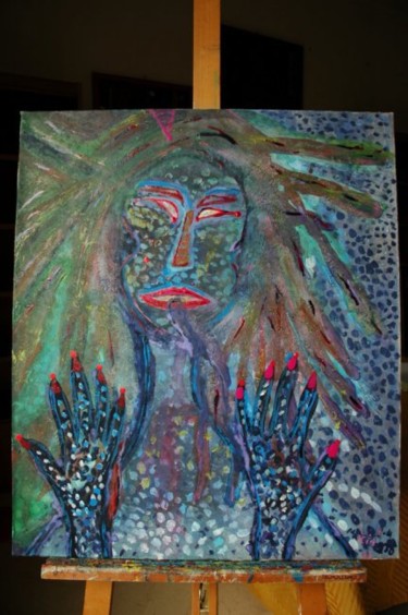 Painting titled "She has re-emerged" by Marcio, Original Artwork