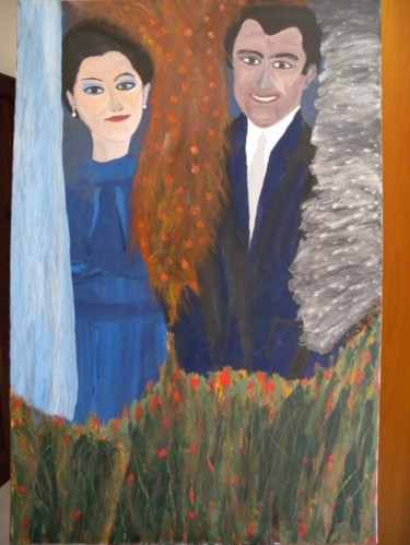 Painting titled "my parents..finché…" by Marcio, Original Artwork