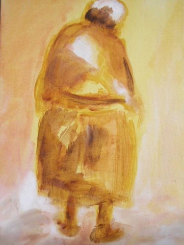 Peinture intitulée "Vieille femme  2005" par Marcoh, Œuvre d'art originale