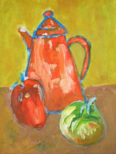 Painting titled "nature morte" by Marcoh, Original Artwork