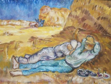 Painting titled "LA  SIESTE" by Marcoh, Original Artwork