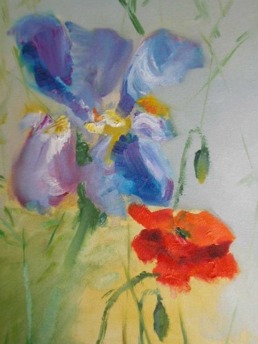 Peinture intitulée "Fleurs de Printemps…" par Marcoh, Œuvre d'art originale