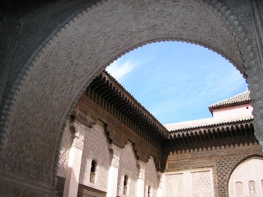 Photographie intitulée "marrakech ; Arcades…" par Marcoh, Œuvre d'art originale