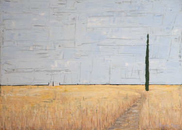 Pittura intitolato "The unknown road wa…" da Marco Lazzarini, Opera d'arte originale, Olio