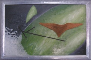 Pittura intitolato "la mosca suicida" da Marco Mazzurana, Opera d'arte originale