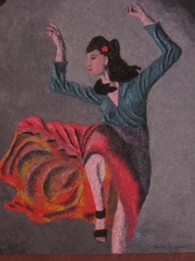 Painting titled "ballerina" by Marco Mazzurana, Original Artwork