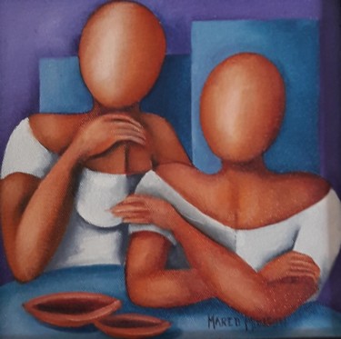 Painting titled "OST 25x25" by Marco Monson, Original Artwork