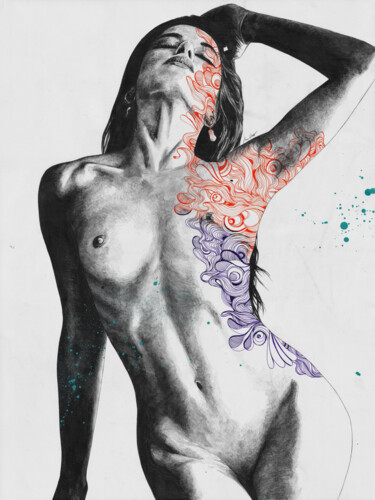 Desenho intitulada "Chiara | realistic…" por Marco Paludet, Obras de arte originais, Grafite