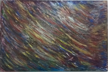 Pintura intitulada "chuva-de-cores-1.jpg" por Marcos Cavalieri, Obras de arte originais, Óleo