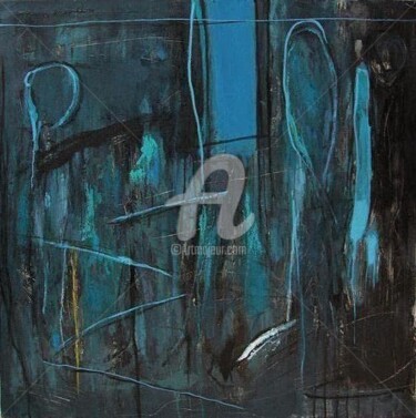 Painting titled "A NOITE, 2012 - óle…" by Marcos Marinheiro, Original Artwork