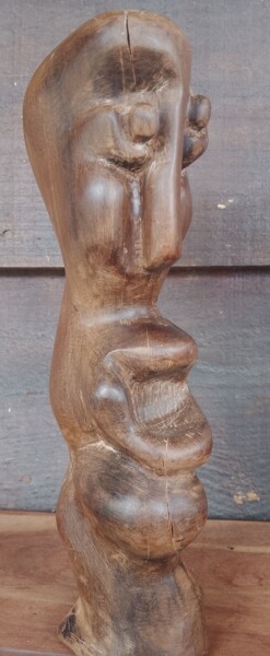 Sculpture titled "canela preta" by Marcos Tabbal, Original Artwork, Wood