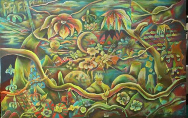 Pintura intitulada "Fé" por Marcos Tabbal, Obras de arte originais, Acrílico