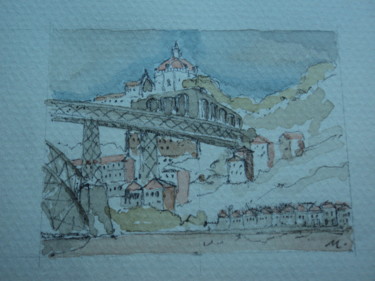 Drawing titled ""Serra do Pilar"" by Marcos Guedes, Original Artwork