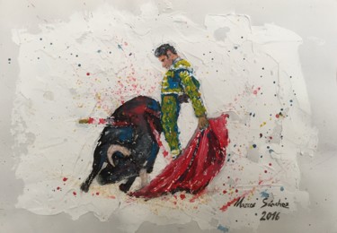 Malerei mit dem Titel "Lances" von Marcos Sánchez, Original-Kunstwerk, Acryl