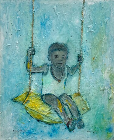 Painting titled "For every child, jo…" by Marcos Sánchez, Original Artwork, Acrylic