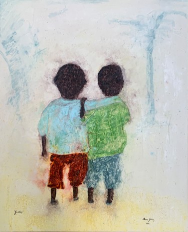 Картина под названием "Friendship" - Marcos Sánchez, Подлинное произведение искусства, Акрил