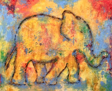 Pittura intitolato "Colores" da Marcos Sánchez, Opera d'arte originale, Acrilico