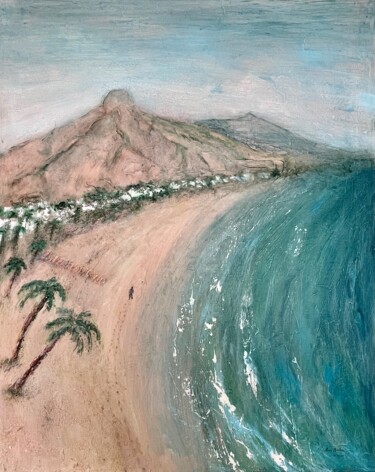 Painting titled "Marbella" by Marcos Sánchez, Original Artwork, Acrylic Mounted on Wood Stretcher frame