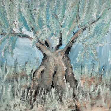 Картина под названием "olivo" - Marcos Sánchez, Подлинное произведение искусства, Акрил Установлен на Деревянная рама для но…