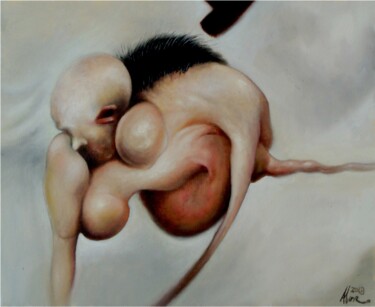 Pintura titulada "Quasi-canvas 4" por Marcos Tedeschi, Obra de arte original, Oleo Montado en Bastidor de camilla de madera