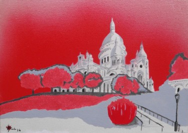 "Sacré Coeur" başlıklı Tablo Marc Parmentier tarafından, Orijinal sanat, Petrol
