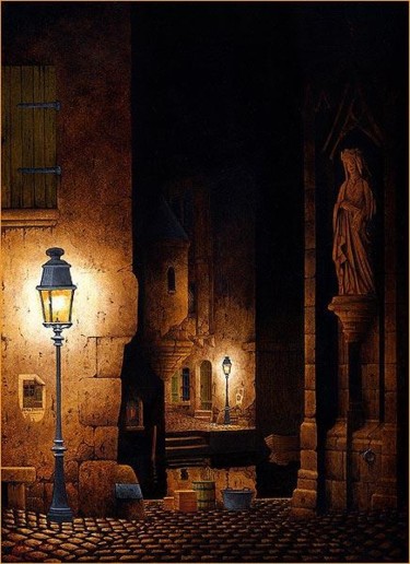 Painting titled "quai notre dame" by Marc Peltzer, Original Artwork