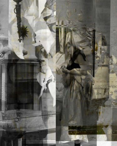 Digitale Kunst mit dem Titel "Promenades en centr…" von Marcus Kupferschmidt (ROBN2KOOL), Original-Kunstwerk, Fotomontage