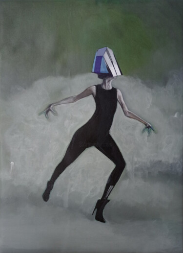 Картина под названием "OUT OF BOUNCE N° 2…" - Marcus Kupferschmidt (ROBN2KOOL), Подлинное произведение искусства, Масло Уста…