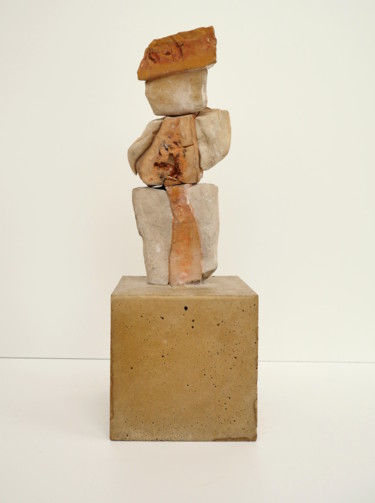 Скульптура под названием "Le Phénicien" - Nestor, Подлинное произведение искусства