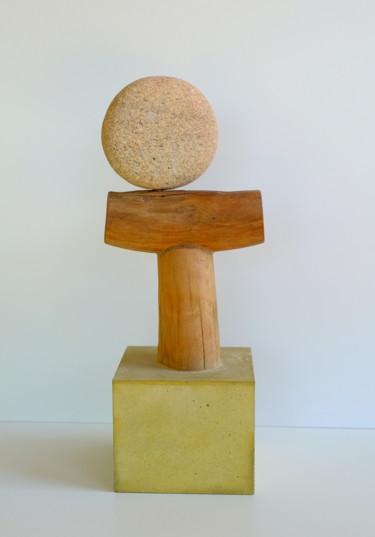 Sculpture titled "Sans titre 122" by Nestor, Original Artwork, Wood