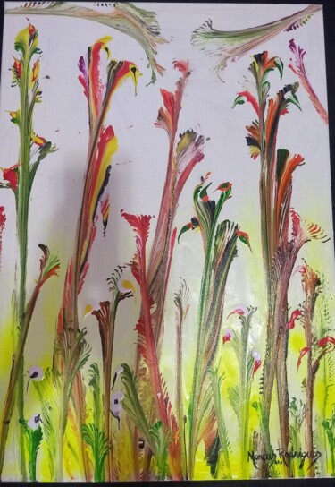 Pintura intitulada "Primavera flor" por Marcus Rodrigues, Obras de arte originais, Acrílico