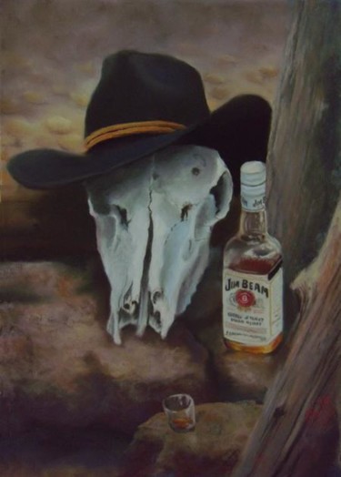 Painting titled "Last Chance Saloon" by Marcus Moller, Original Artwork