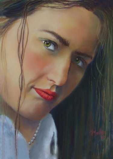 Painting titled "Cathy" by Marcus Moller, Original Artwork