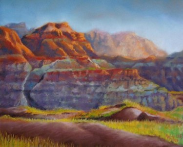 Painting titled "Badlands" by Marcus Moller, Original Artwork