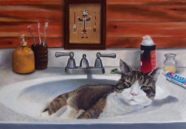 Painting titled "Still Life With Kat…" by Marcus Moller, Original Artwork