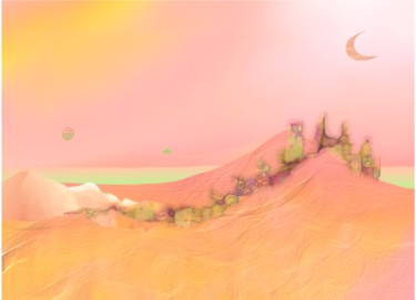 Digital Arts titled "Dunes" by Tyn, Original Artwork, Digital Painting